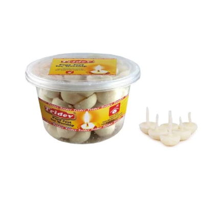 Tridev Jyot Batti Ghee 60 Pcs